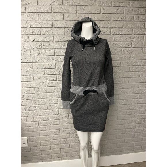 Freedom Trail Dresses & Skirts - Freedom Trail Fleece Sweater Dress with Hood Size XS